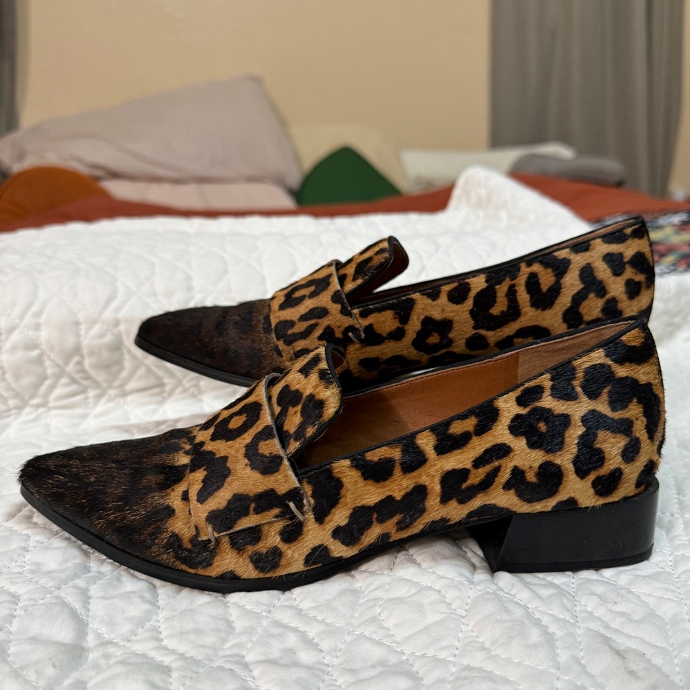 Sarto leopard print flats